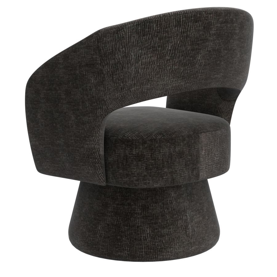 Santo Accent Chair in Charcoal - Image 3