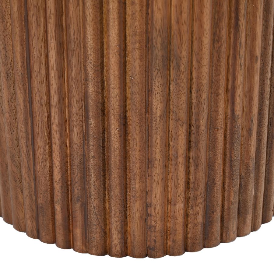 Jilsa Modern Accent Table in Walnut & White - Image 4