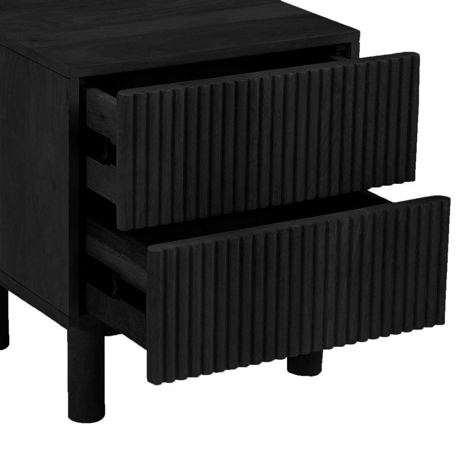 Sangra 2 Drawer Accent Table in Black - Image 3