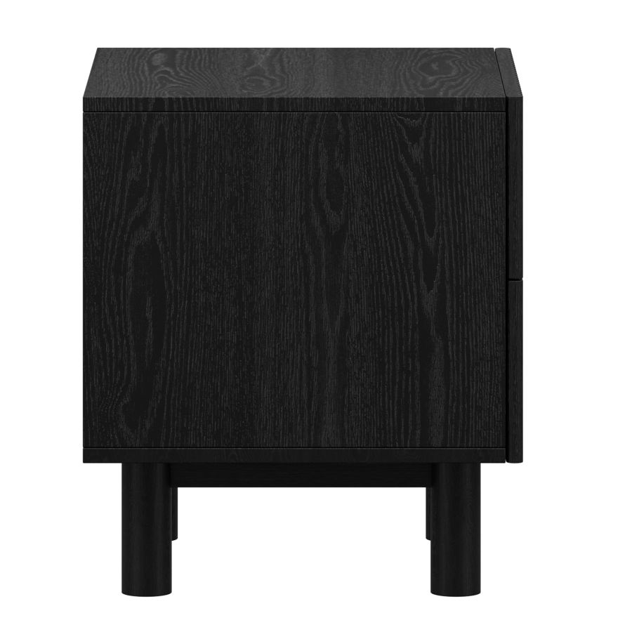 Sangra 2 Drawer Accent Table in Black - Image 4