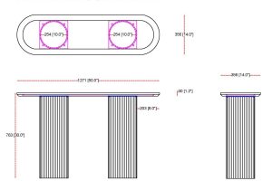 Alternative view of Jilsa Console Black Table