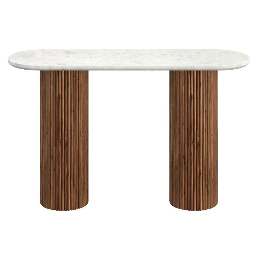 Jilsa Console White & Walnut Table - Image 7