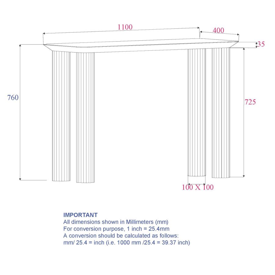 Sangra Console Table in Black - Image 8
