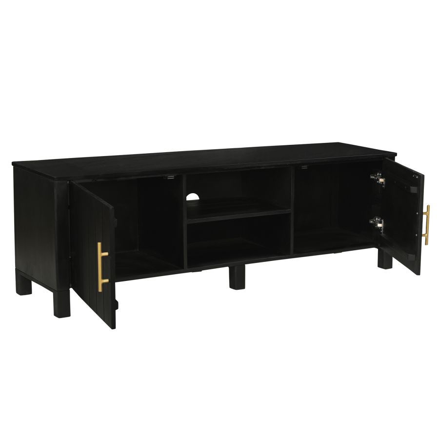 Camden Black Media Cabinet - Image 7