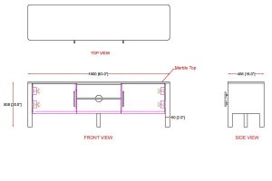 Alternative view of Camden Black Media Cabinet