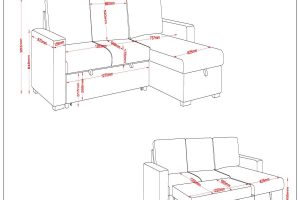 Alternative view of Alfonso Performance Fabric Sofa Bed & Storage in Beige