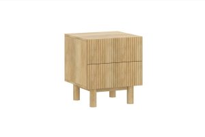 Sangra 2 Drawer Accent Table in Natural