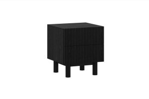 Sangra 2 Drawer Accent Table in Black