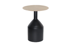 ACCENT TABLE - BLACK/GOLD