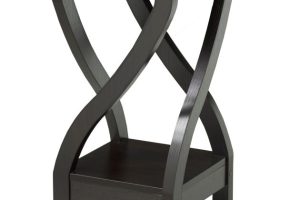 Alternative view of ACCENT TABLE - DARK CHERRY
