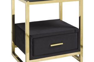 NIGHT STAND - BLACK/GOLD