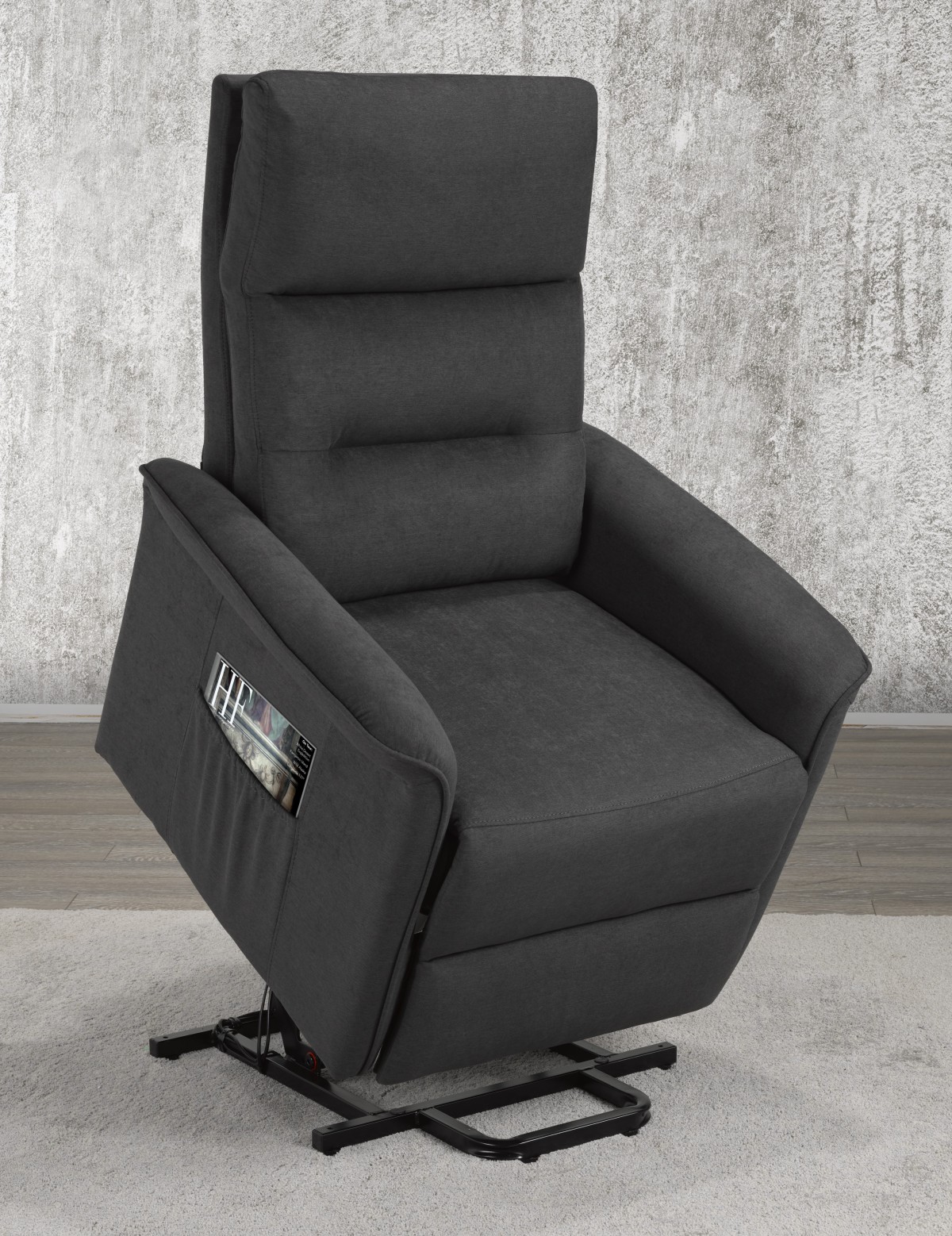 RECLINER LIFT CHAIR, DARK GREY - Image 3