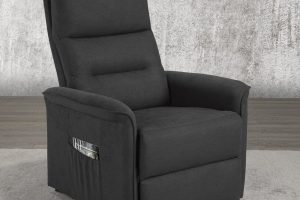 Alternative view of RECLINER LIFT CHAIR, DARK GREY