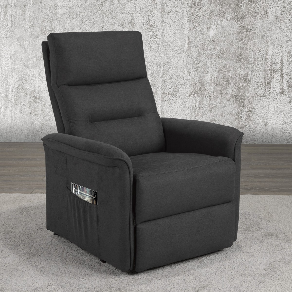 RECLINER LIFT CHAIR, DARK GREY - Image 2