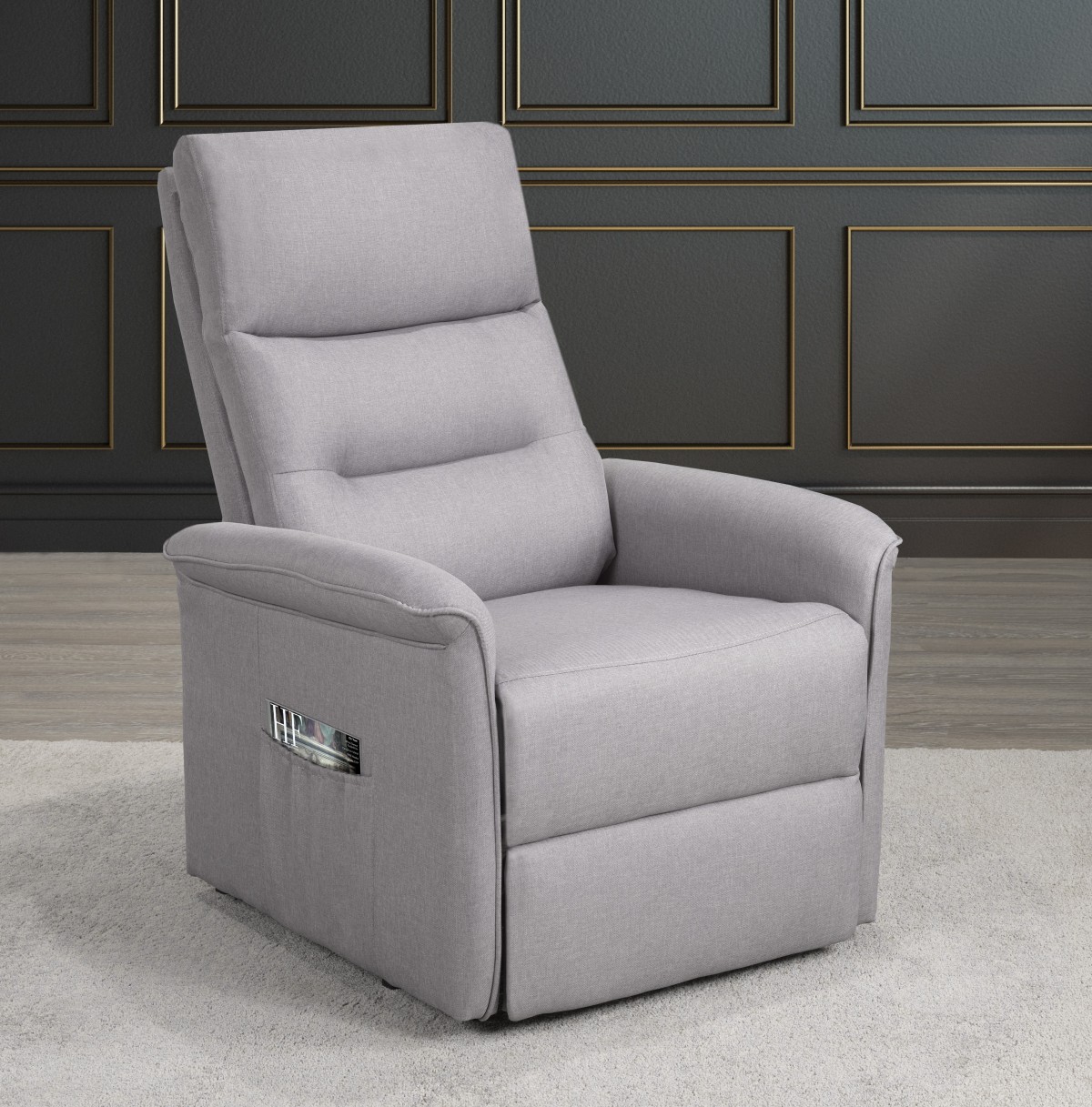 RECLINER LIFT CHAIR, LIGHT GREY - Image 2