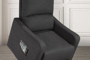 Alternative view of RECLINER LIFT CHAIR, DARK GREY