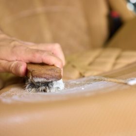 Cleaning leather sofas