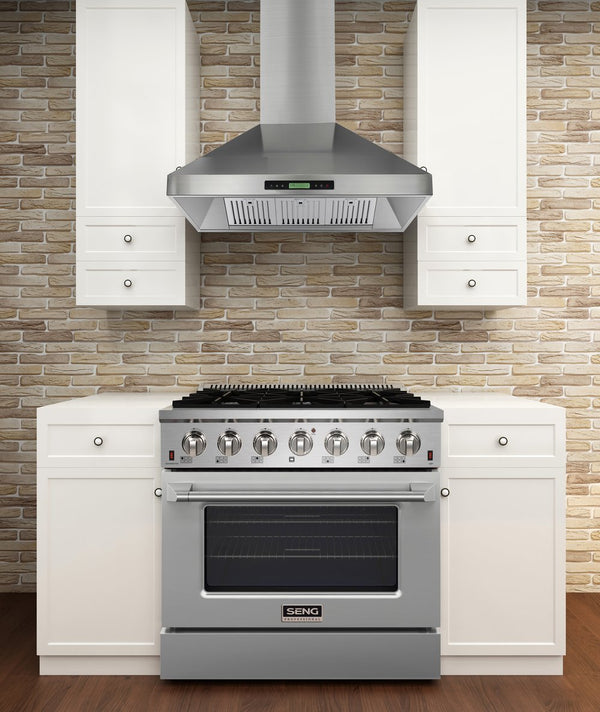 Prague 900CFM 36" Island Silver - Image 6