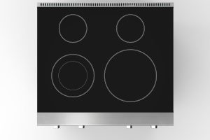 Alternative view of BC 30"/36" Silver Electric Range
