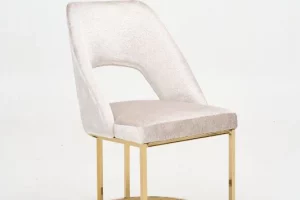 PANDA_Beige/Gold_Dinning Chair