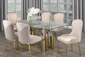 Glass Dining Table Set
