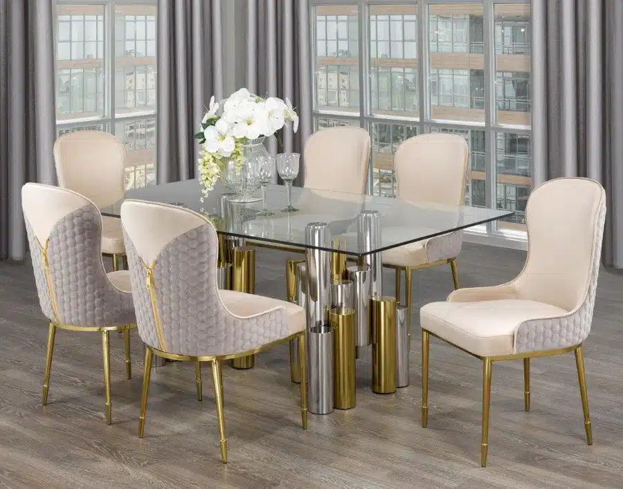 Glass Dining Table Set
