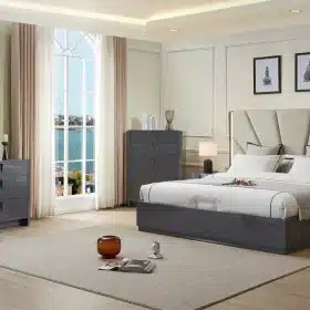 BEDROOM SET (GREY)