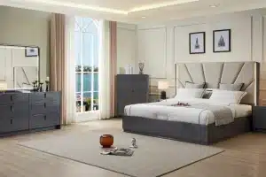 BEDROOM SET (GREY)