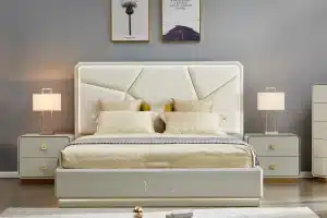 Alternative view of 6PC QUEEN BEDROOM SET (BEIGE)