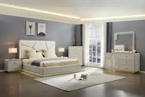 BEDROOM SET (BEIGE)