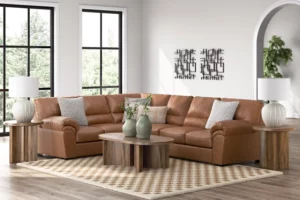 Alternative view of WillowBend 3 Piece Sectional Caramel
