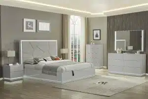 BEDROOM SET (GREY)