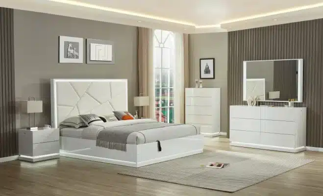 BEDROOM SET – WHITE