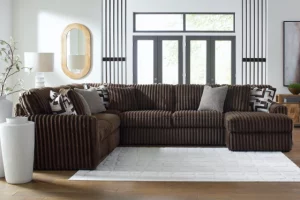 Alternative view of Midnight-Madness 4-Piece Sectional Chocolate