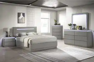 BEDROOM SET – GREY