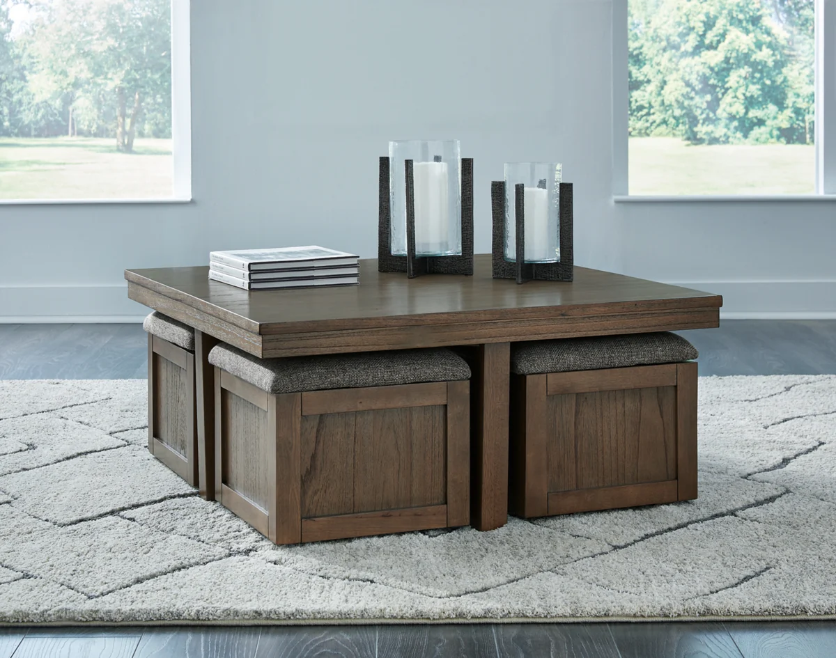 Boardernest Coffee Table with 4 Stools - Image 2