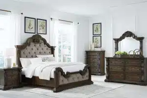 Alternative view of Maylee Queen Upholstered Bedroom Set