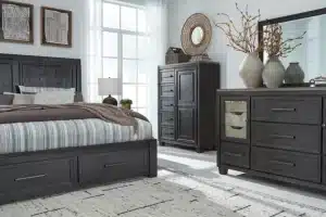 Alternative view of Foyland King Panel Storage Bedroom Set