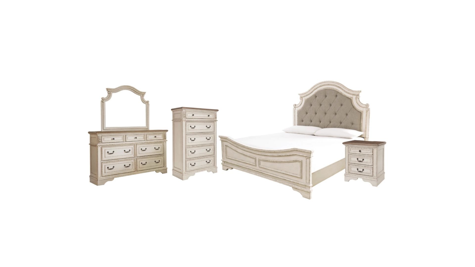 Realyn Queen Upholstered Panel Bedroom Set