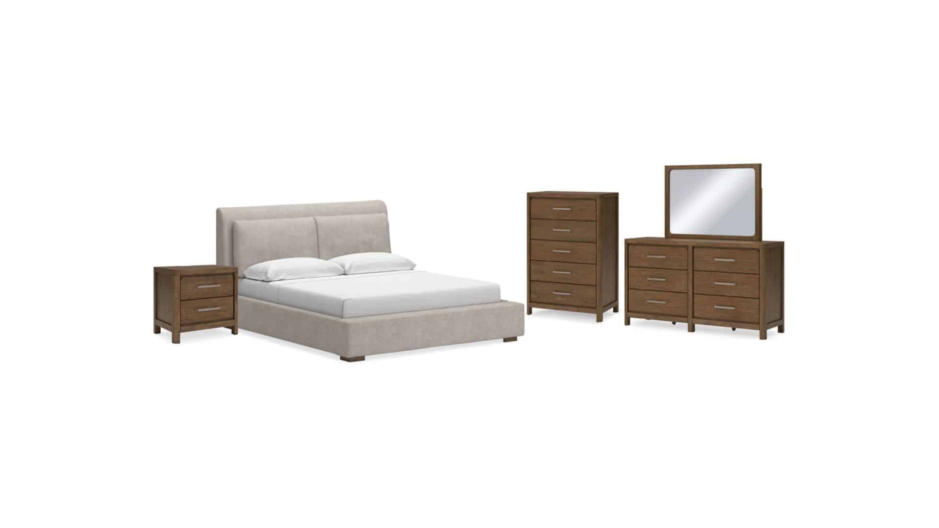 Cabalynn King Upholstered Bedroom Set