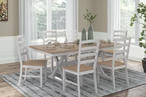 Alternative view of Purlaney Dining Table and 6 Chairs