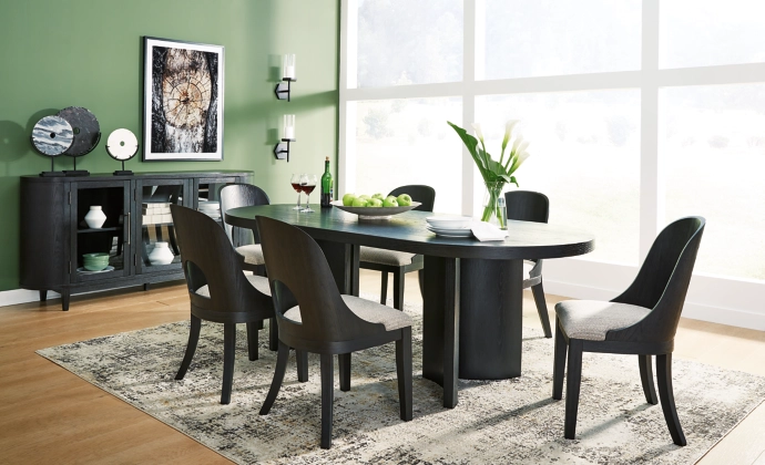 Rowanbeck Dining Table and 6 Chairs - Image 2